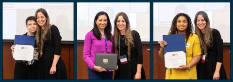 CPFP Merit Awardees: Drs. Kate Elfer, Jennifer McGee-Avila, and Esmeralda Ramirez-Peña (not pictured: Alexandra Harris).