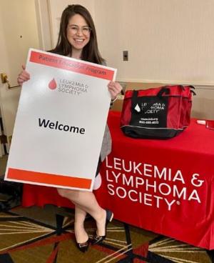 Brennan Streck at the Leukemia & Lymphona Society meeting